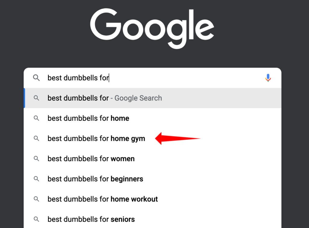 use google autosuggest in SEO for affiliate marketing